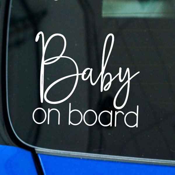 Baby on Board Autoaufkleber Geschenk zur Geburt Aufkleber für Auto