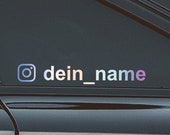 Instagram Aufkleber in Opal glänzend