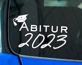 Abitur 2023 Autoaufkleber - Abi Sticker für Fahrzeuge