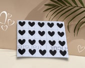 Kleine Herz Aufkleber | Vinylfolie | Stickerbogen | Liebe | Herz | Aufkleber | 20 Vinylfolie Sticker für DIY | Dekoration