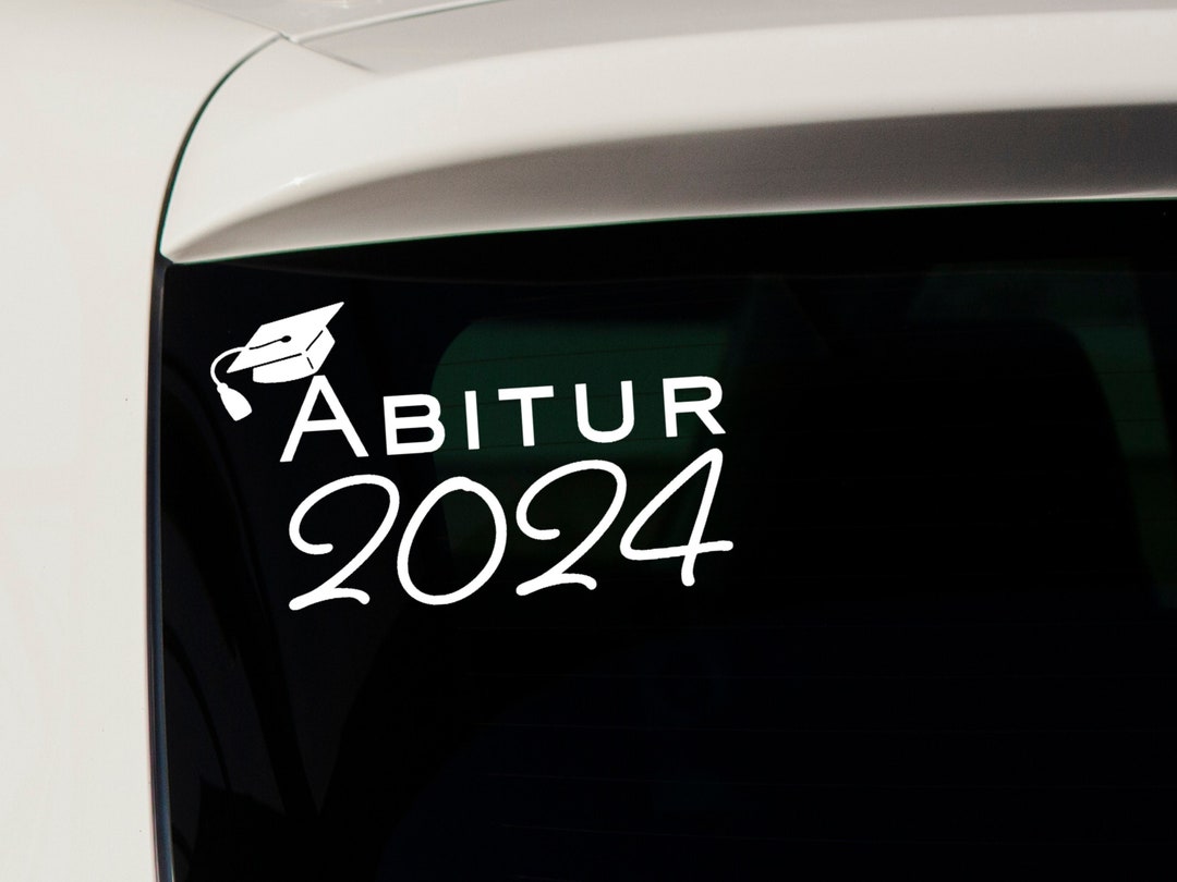  Abitur 2024 Car Sticker Proudly Present Your Abitur on Your Vehicle Illustration 