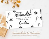 Weihnachtsgeschenk Etiketten – Aufkleber für Verpackung & Dekoration | Geschenk | Geschenkidee Weihnachten | Etikett mit Namen