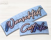 Personalisierter Aufkleber in Opal - Vinylfolie Glänzend für einzigartige Geschenke und kreative DIY-Projekte