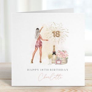 Personalised 18th Birthday Card, Daughter Granddaughter Sister Niece Friend, Eighteenth Birthday, Gift for Her image 5