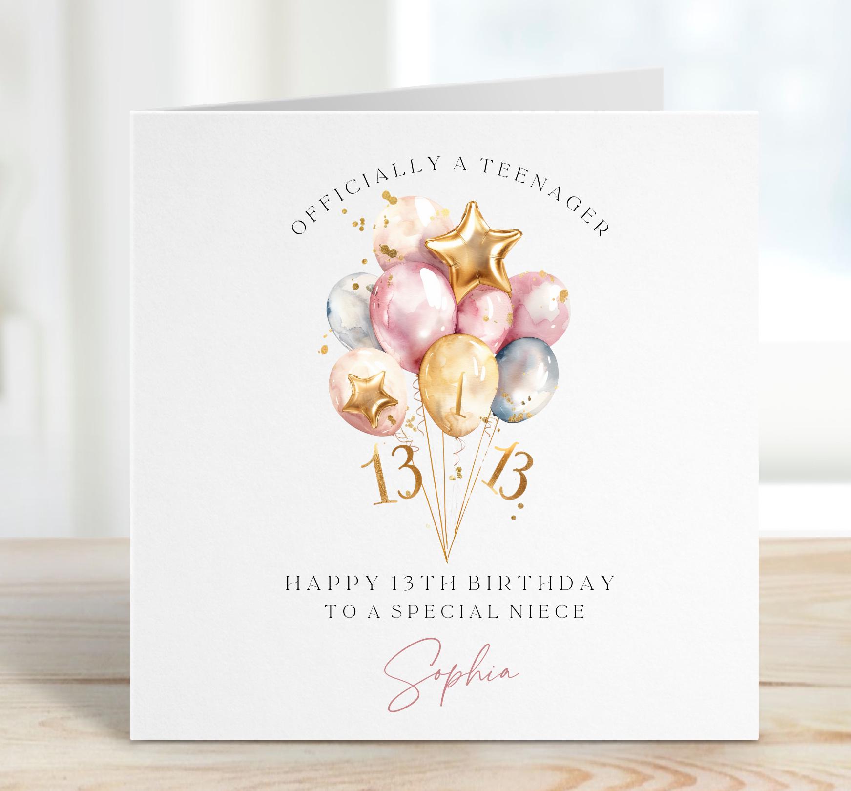 Personalised 13th Birthday Card For Her Born In 2011 Greetings Card 13 - Foto 9