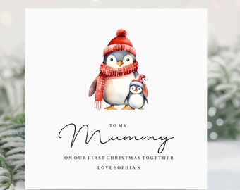 1st Christmas as Mummy, Mummy Christmas Card, Christmas Card For Mummy,  Mummy Gift