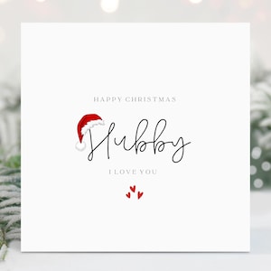 Husband Christmas Card, Hubby Christmas Card, Christmas Card Husband, Christmas Card For Him