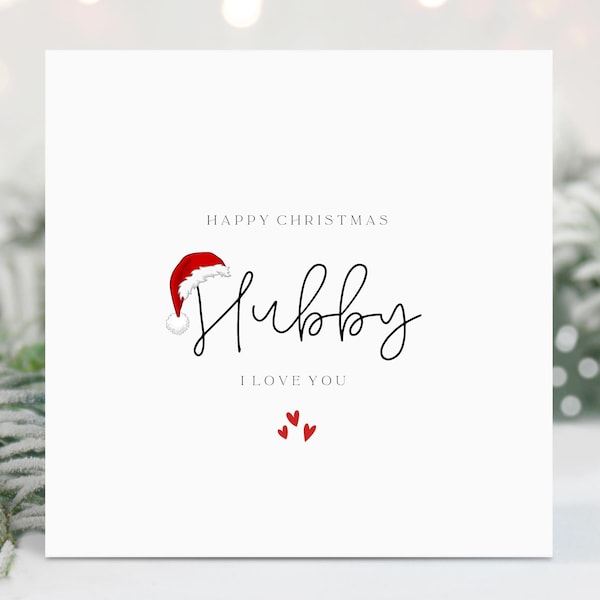 Tarjeta de Navidad para el esposo, tarjeta de Navidad para el esposo, tarjeta de Navidad para el esposo, tarjeta de Navidad para él
