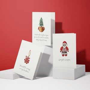Set di 6 divertenti cartoline di Natale (cartolina piegata) | Ridere | Cartone premium di alta qualità | Busta inclusa | Sensazione piacevole (115 mm x 170 mm)