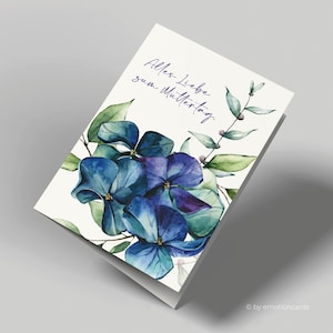 Schöne Muttertagskarte (Klappkarte) | Alles Liebe zum Muttertag  | Premium-Karton | Inkl. Umschlag | Große Karte (115mm x 170mm)