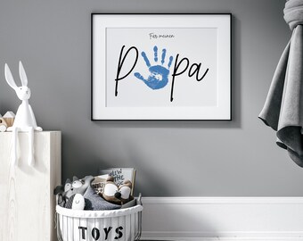 handprint | hands | Creative Gift | DIY | DIY | craft | For Dad | For Mom | Made with love | color | finger paints