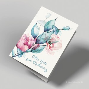 Bellissimo biglietto per la festa della mamma (biglietto pieghevole) | Buona festa della mamma | Cartone di alta qualità | Incl. busta | Carta grande (115 mm x 170 mm)