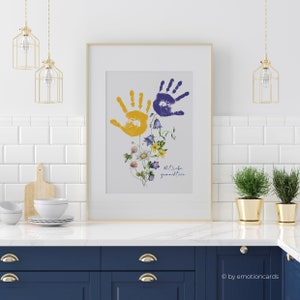Handprint Gift for Kids | Creative Gift | Do It Yourself | DIY | Mother's Day | Crafts | Wildflowers | Finger Painting
