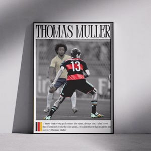 Thomas Müller Digital Poster – Bayern Munich Poster – German Football Player - Instant Download