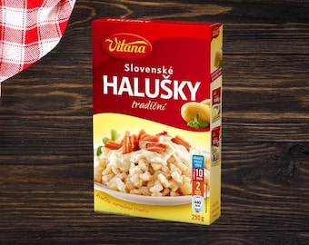 Traditional Czechoslovak Side Dish Halusky Gnocchi Vitana Mixture 250g, Authentic Slovak Halusky Bread, Bohemia Food Box, Czech Retro Gifts