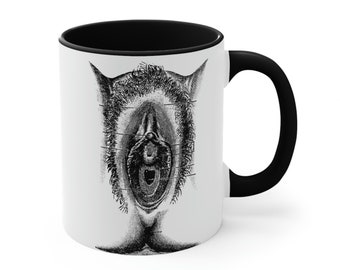 Mug vintage bicolore Vulva