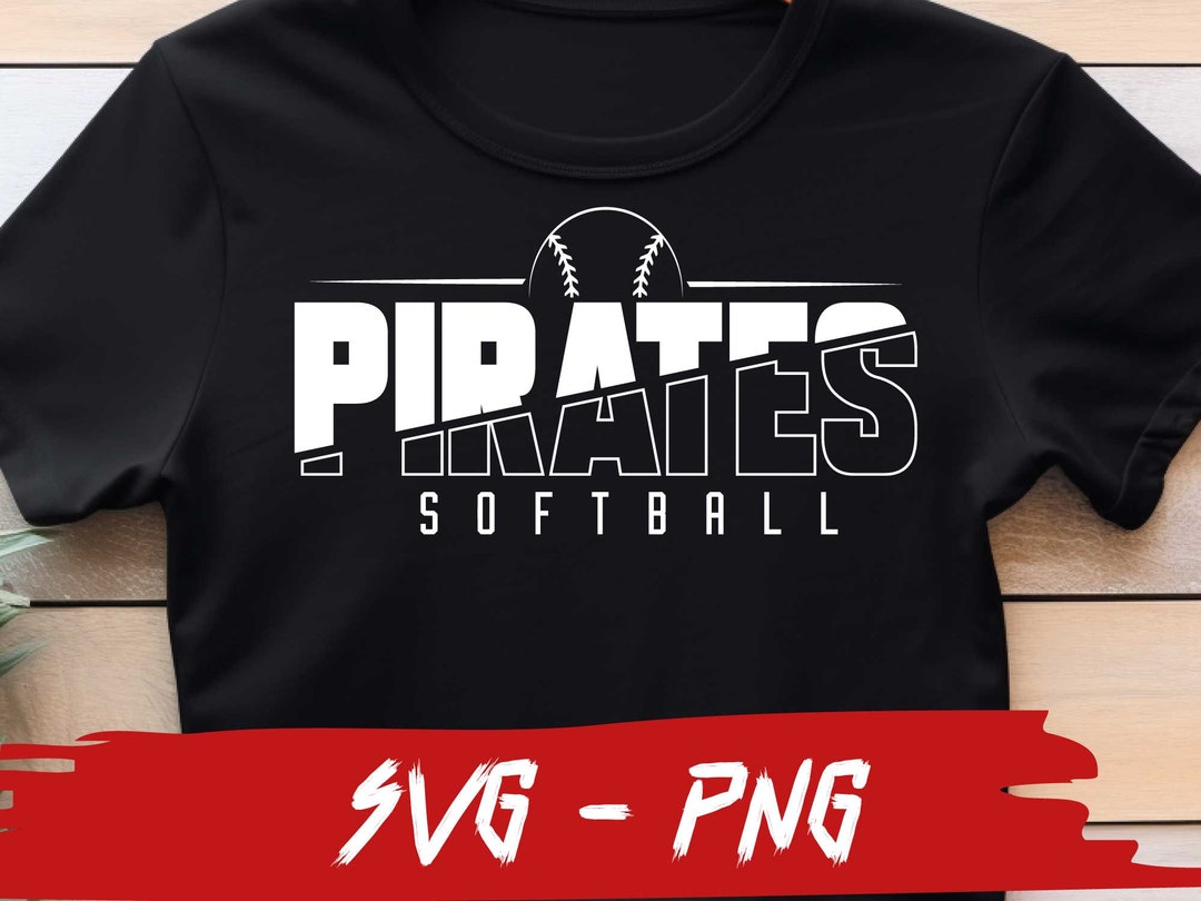 Pirates Softball SVG and PNG File, Mascot Png File ,school Team Svg, Pirates Fan, Layered, Iron ...