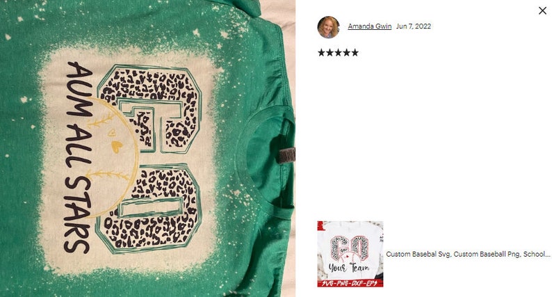 May include: A green t-shirt with a bleached design featuring a baseball and the text "AUM ALL STARS" in a black and white leopard print.