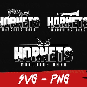 Hornets Marching Band Shirt Design Svg and Png, Hornets Band Svg, School Team, Cricut, Layered, Iron On