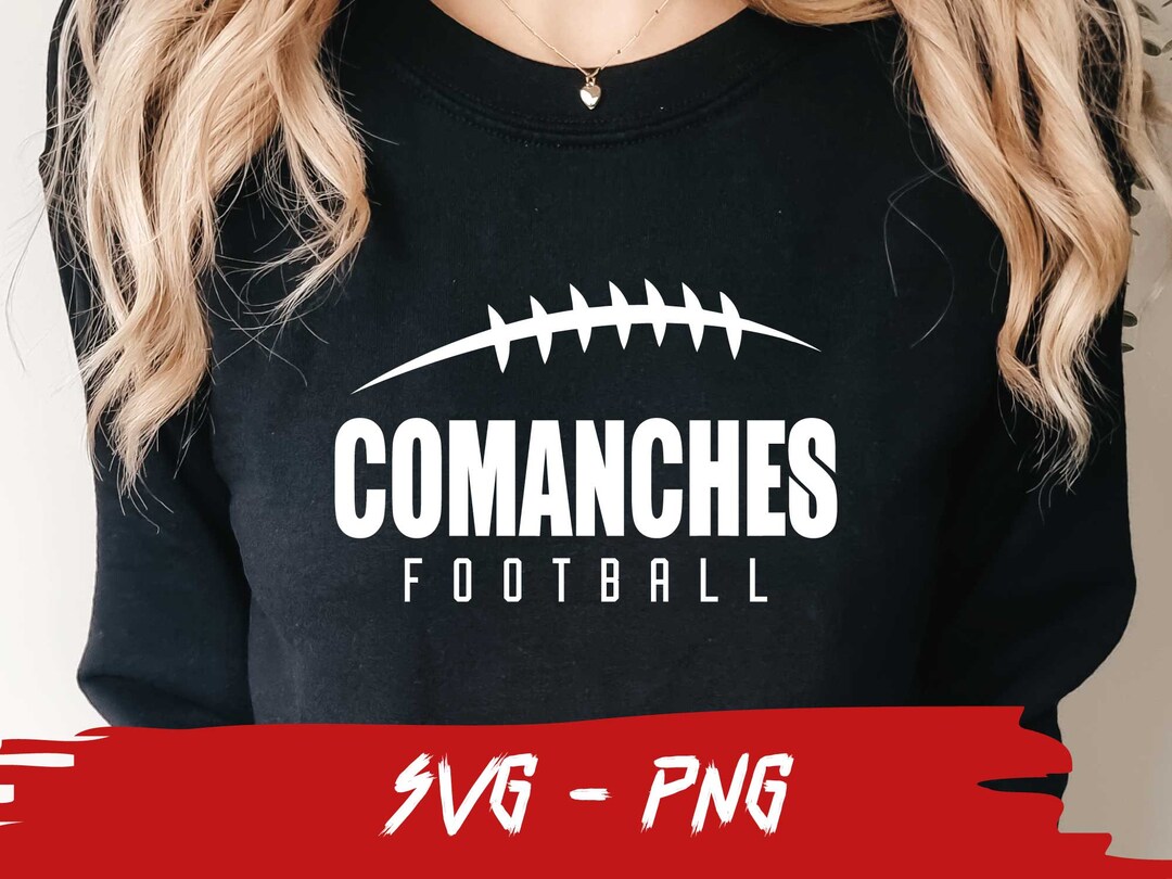 Comanches Football Comanches Svg Halfball Shirt School Team Etsy