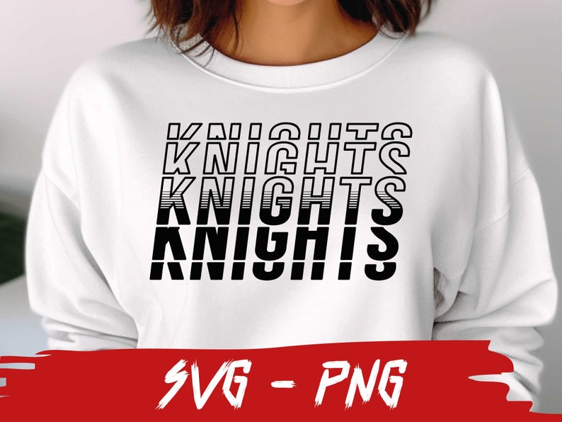 Knights Football Bundle, 9x SVG and 18x PNG File , School Team Svg, Knights Silhouette, Knights Cheer, Iron On, Layered image 6