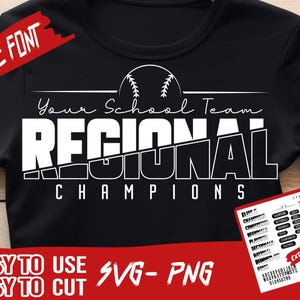 Paquete de Campeones Regionales, Béisbol Universitario, Crea tu propio diseño, SVG y PNG, Sóftbol Regional, Regionales, Seccionales