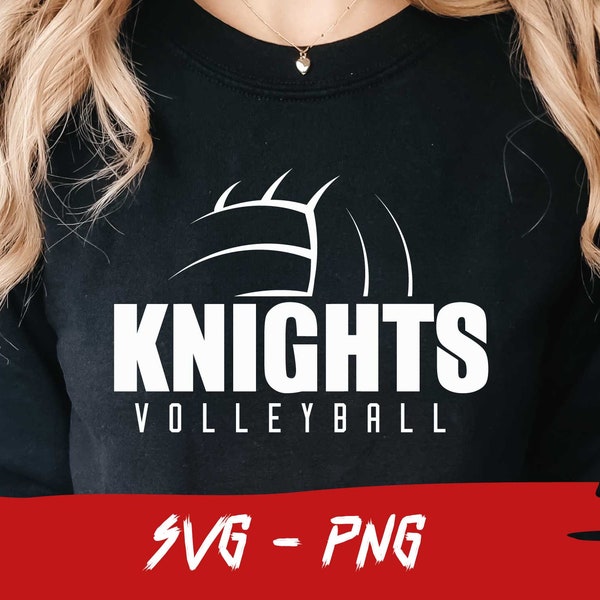 Knights Svg, Knights Volleyball, Halfball Shirt, School Team Svg, Mascot Svg