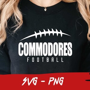 Commodores Football Svg, Commodores Png, Halfball Png, School Team Svg