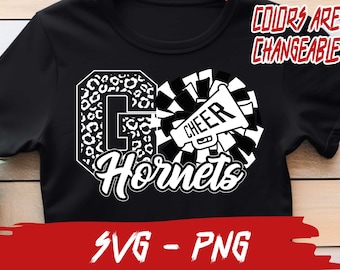 Hornets Svg, Cheer Png, Hornets Cheerleader, School Team Svg, Mascot Svg