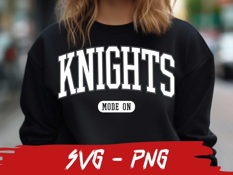 Knights Football Bundle, 9x SVG and 18x PNG File , School Team Svg, Knights Silhouette, Knights Cheer, Iron On, Layered image 5