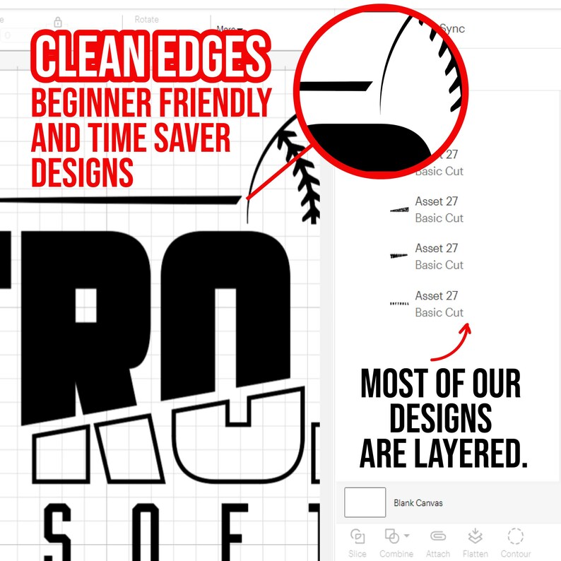 May include: A black and white graphic design of the word "RO" with the letters "SOF" underneath. The design is layered and has clean edges. The text "CLEAN EDGES BEGINNER FRIENDLY AND TIME SAVER DESIGNS" is at the top of the image. The text "MOST OF OUR DESIGNS ARE LAYERED." is at the bottom of the image.