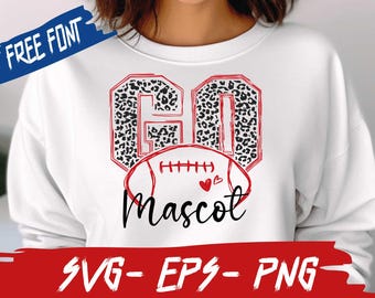 Custom Football SVG, Go Football Svg, Custom Football PNG, Personalized SVG, Your Team Svg, Custom Cricut File, Iron On, College Football