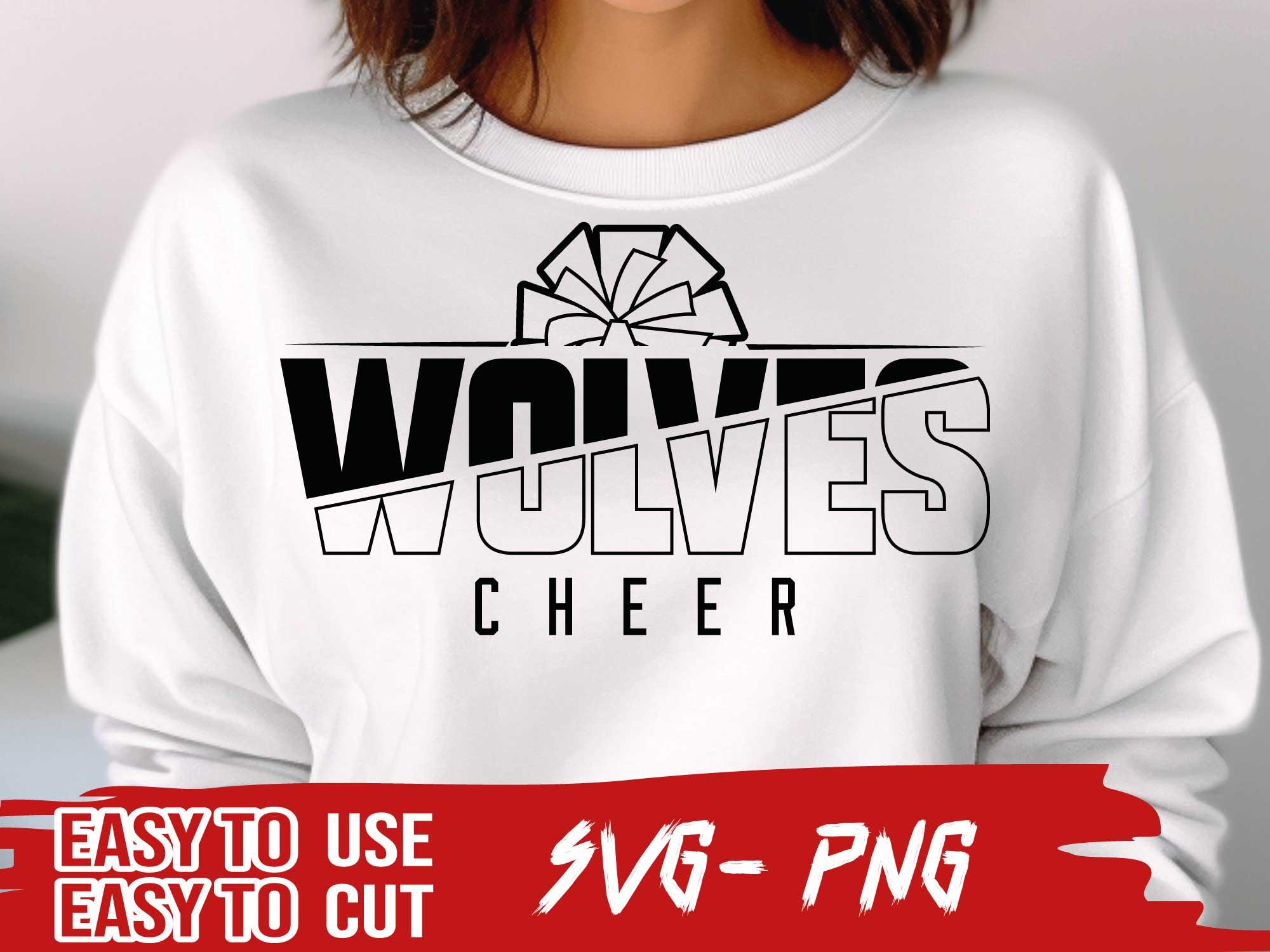 Wolves Cheer SVG and PNG File, Cheerleader Shirt, Mascot Png File ...