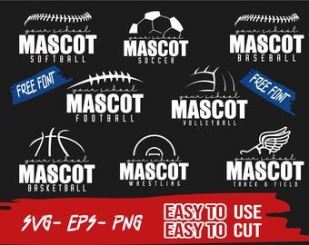 School Sports Svg Bundle, Softball ,CustomTrack and Field, Custom Baseball, Create Your Own Design, Softball Team, Football, Soccer,