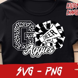 Aggies Cheer Svg, Cheer Png, Aggies Cheerleader, School Team Svg ...