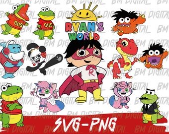 Drawing Ryan's World Characters Ryan's World Birthday SVG 12+