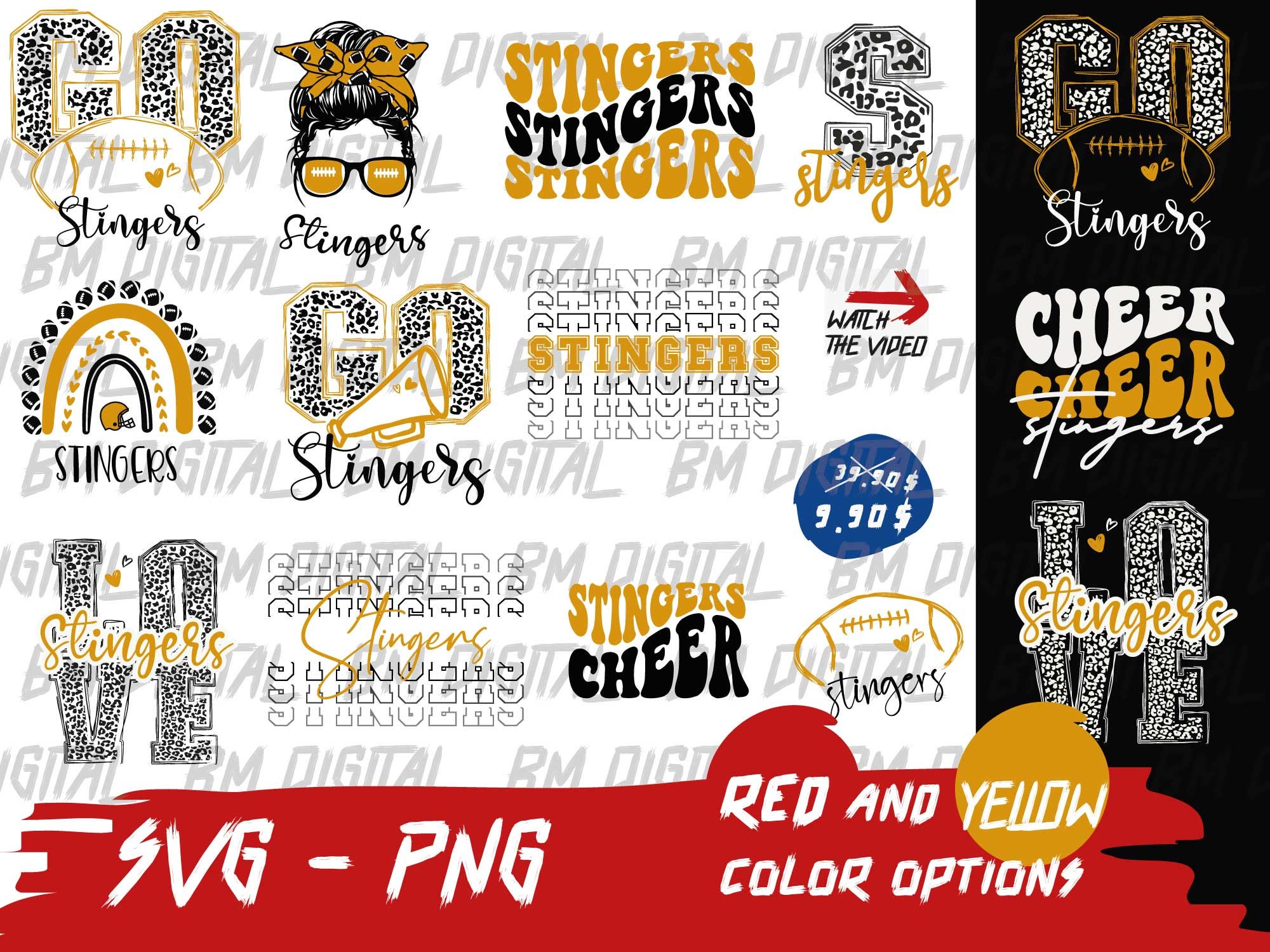 Stingers Football Svg, Stingers Bundle, Stingers School Team, College Team,  Mascot Svg, Stingers Football Png, Cameo, Class of 2024 