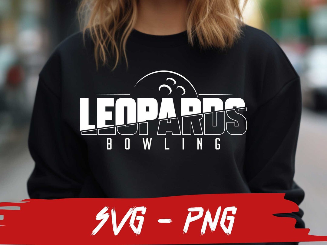 Leopards Bowling SVG and PNG File, Mascot Png File, School Team Svg