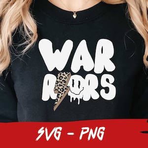 Warriors Leopard Shirt, Warriors Svg, Warriors Girl Shirt, School Team Svg, Mascot Shirt