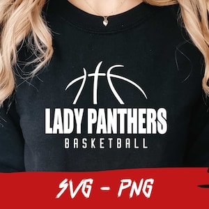 Lady Panthers Basketball Lady Panthers Svg Halfball Shirt School