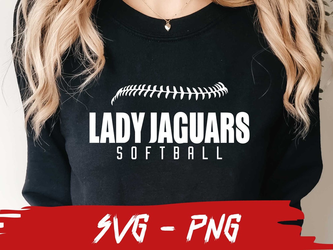 Lady Jaguars Softball, School Team Svg, College Team Png, Softball Mascot ,jaguars Fan, Layered