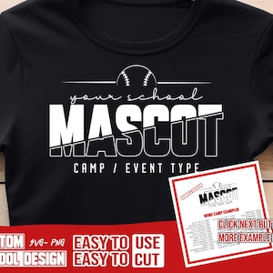 Custom Baseball Camp Shirt, Personalized Team Camp Tee, Youth & High School Softball Training Shirt, Custom Camp Name