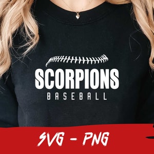 Scorpions Baseball, Scorpions Svg, Halfball Shirt, School Team Svg, College Team Png