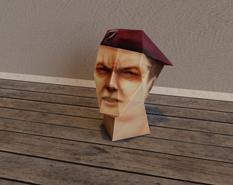 Half-Life Papercraft Grunt Head