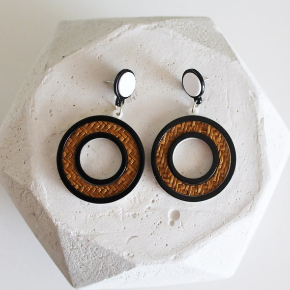 Big trendy shop earrings