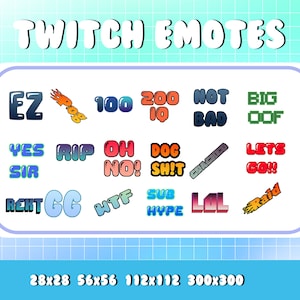 Twitch Text Emote | Text Emotes | Twitch Emotes Discord Emotes | GG Emote | Lol Emote | WTF Emote | Hype Emote | Emote pack
