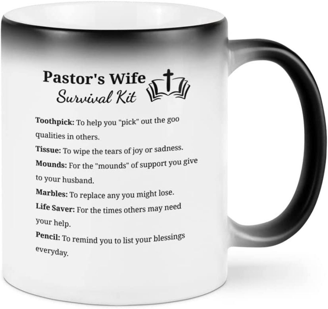 Personalized Pastor's Wife Survival Kit Mug Gift for Men - Etsy