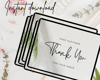 Thank You Card Template, Thank You Card Printable, Thank you Card, Floral Thank You, Edit Printable Thank You Card, Printable Thank You Card