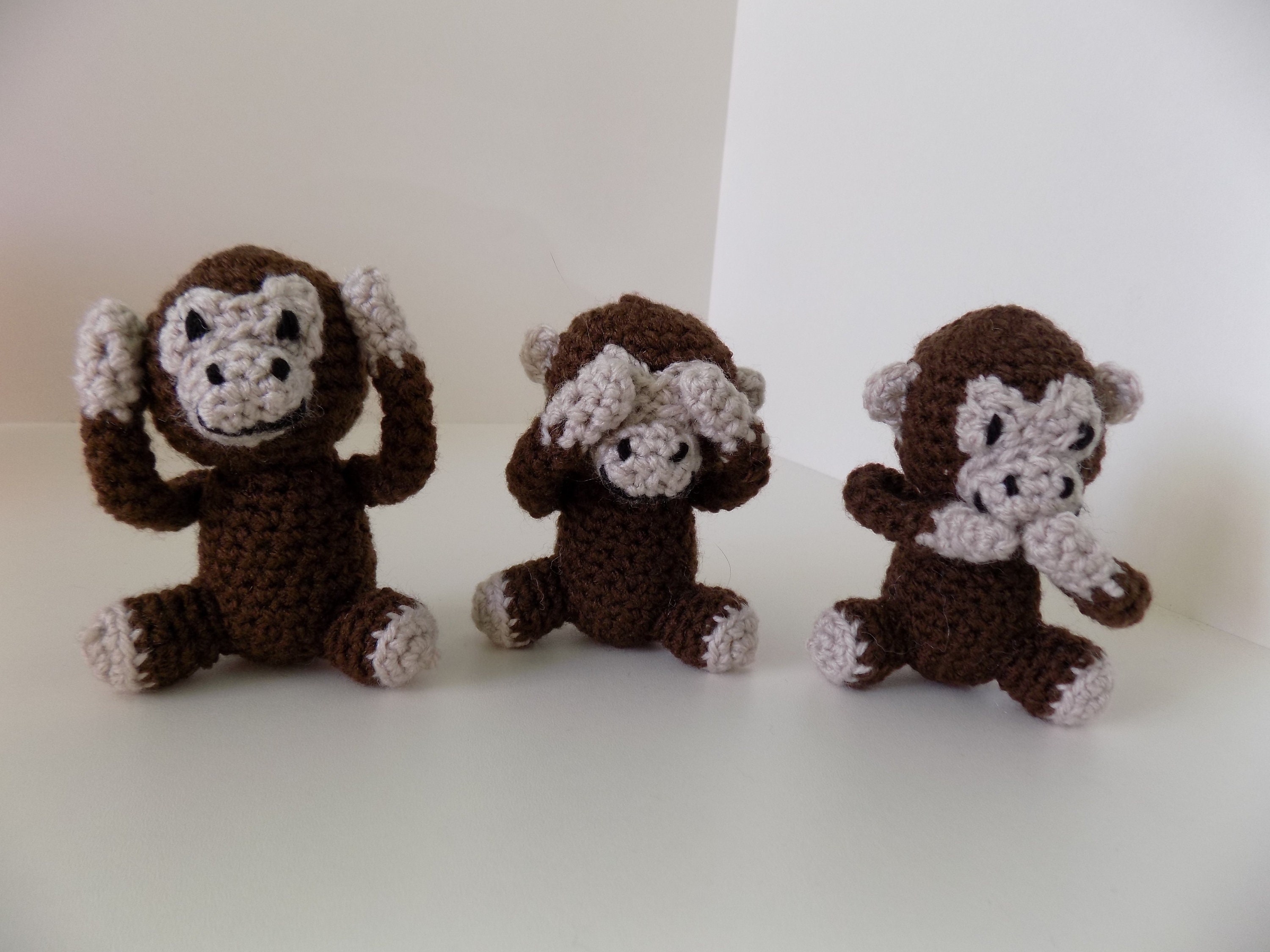 Mini chimpancé - Etsy México, image size:3000x2250