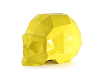 Yellow Enamel Skull